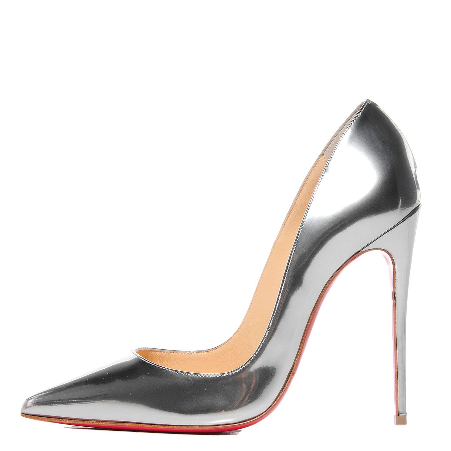 Metallic Calfskin So Kate 120 Pumps 36 Silver