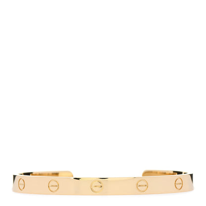 Cartier 18K Yellow Gold LOVE Cuff Bracelet 19 1 of 3