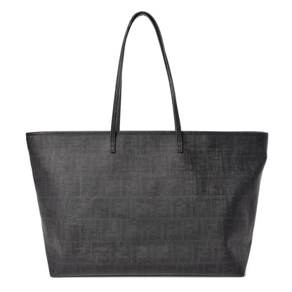Fendi Zucca Spalmati Large Roll Tote Black 1 of 9