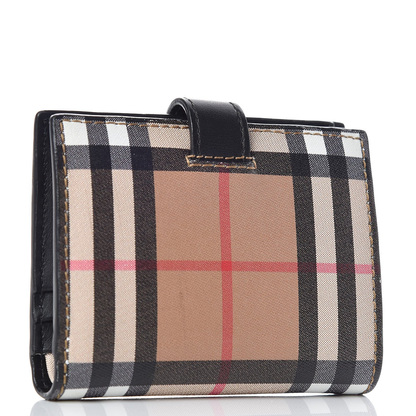 Vintage Check Folding Wallet Black