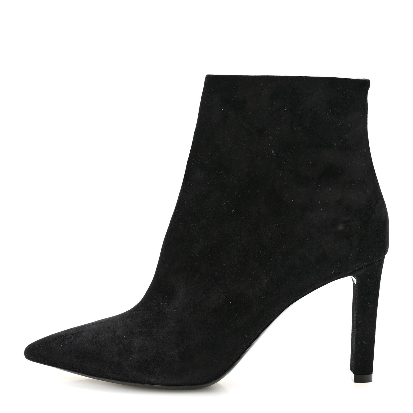 Suede Kate 85 Zip Bootie 39.5 Black