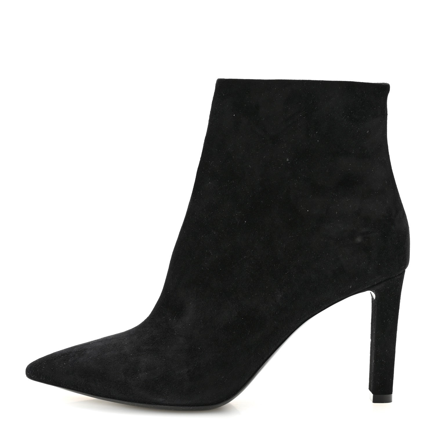 Saint Laurent Suede Kate 85 Zip Bootie 39.5 Black 1 of 9