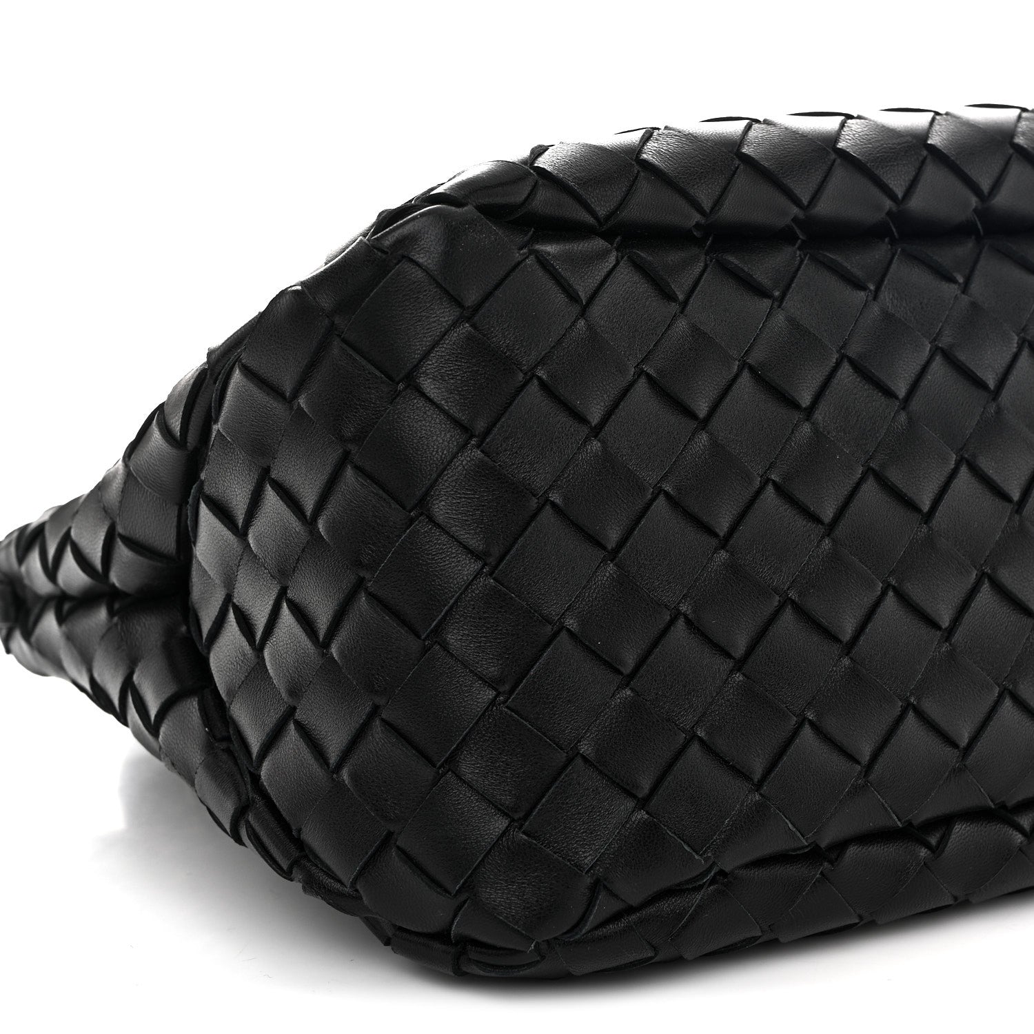 Bottega Veneta Nappa Intrecciato Small Campana Shoulder Bag Black 8 of 9