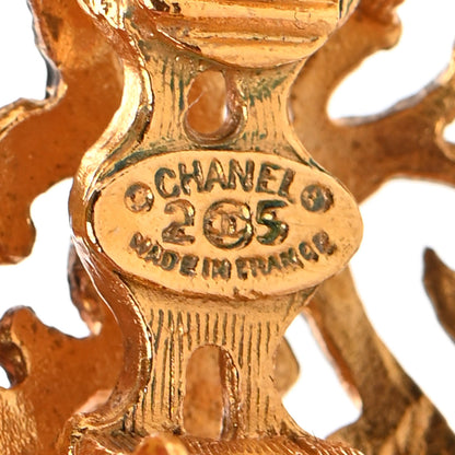 Chanel Pearl CC Dangle Clip On Earrings Gold 4 of 4