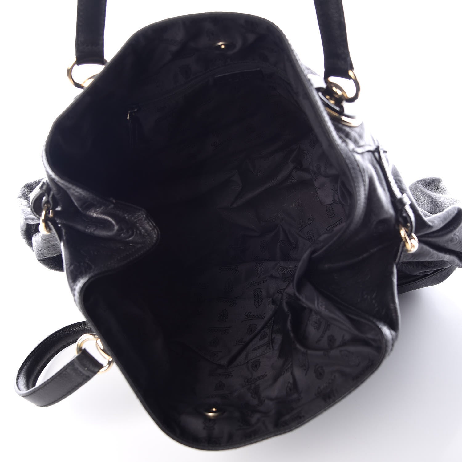 Gucci Guccissima Large Full Moon Tote Black 5 of 14