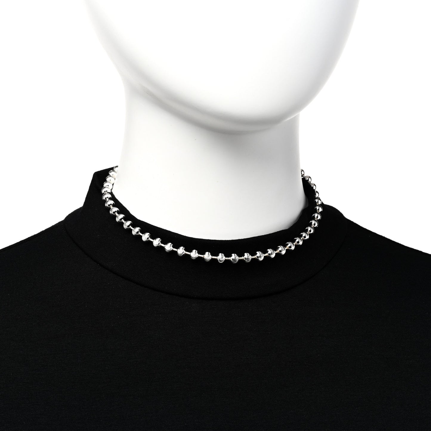 Sterling Silver Boule Toggle Necklace