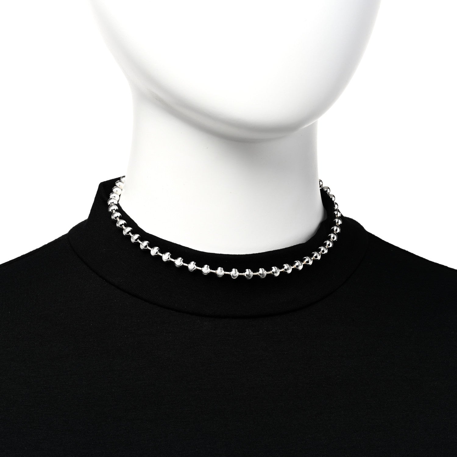 Gucci Sterling Silver Boule Toggle Necklace 2 of 6