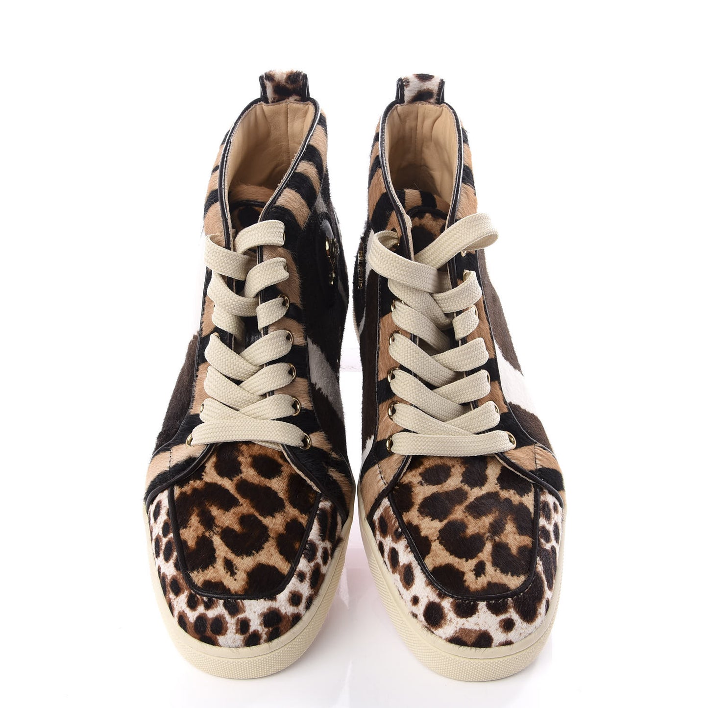 Calf Hair Animal Print Rantus Orlato Flat Sneakers 38 Multicolor