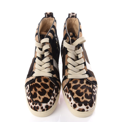 Christian Louboutin Calf Hair Animal Print Rantus Orlato Flat Sneakers 38 Multicolor 6 of 11