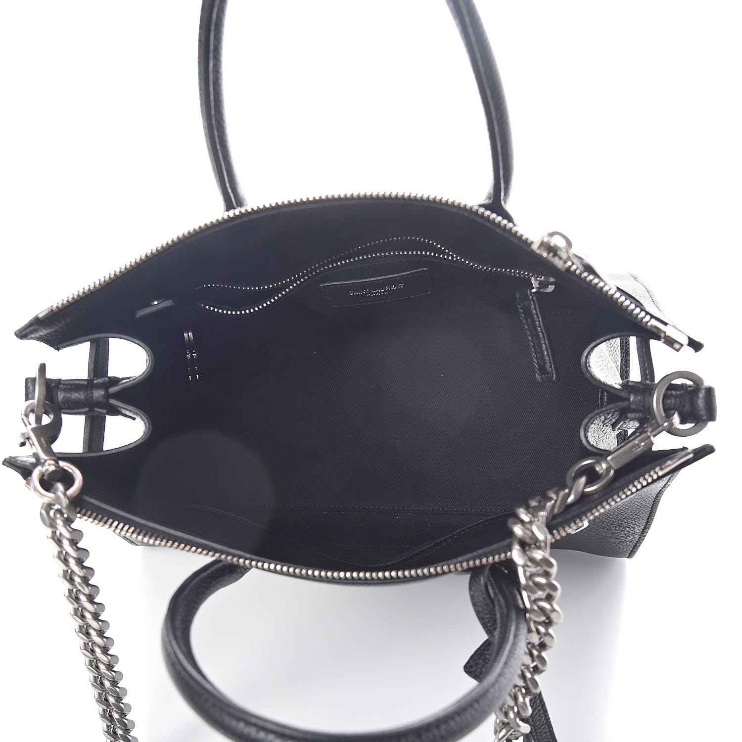 Saint Laurent Grained Calfskin Baby Supple Sac De Jour Black 5 of 9