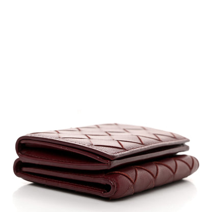Bottega Veneta Nappa Intrecciato Trifold Wallet Bordeaux 4 of 8