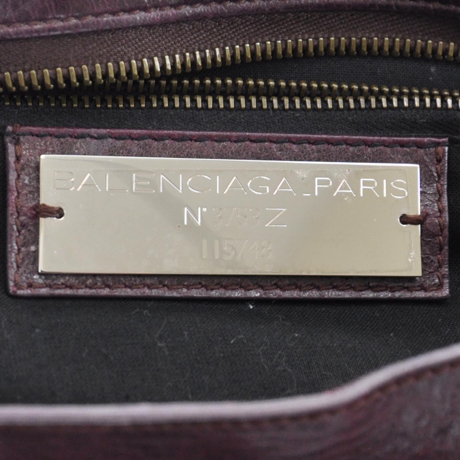 Balenciaga Chevre City Bordeaux 8 of 10