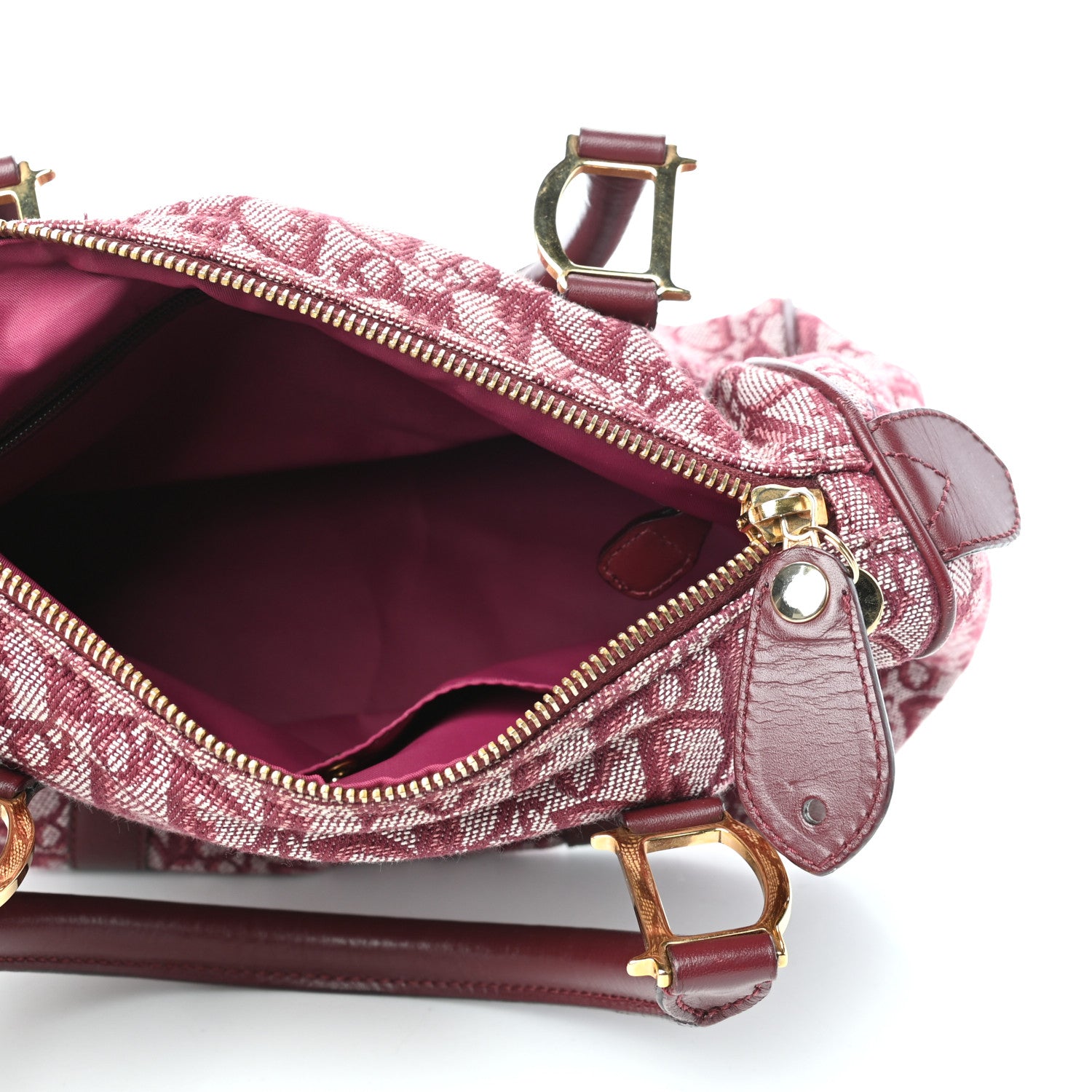 Christian Dior Monogram Boston Red 5 of 9