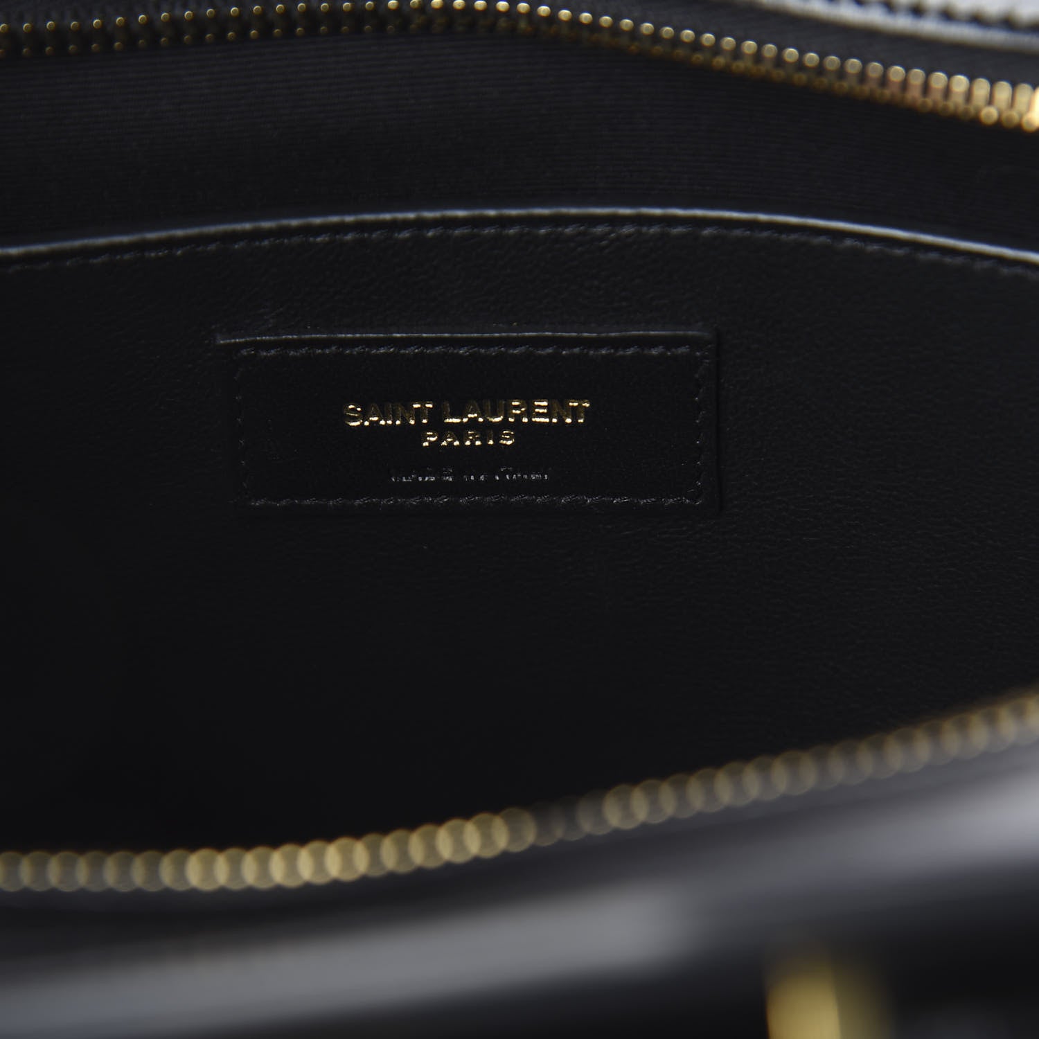 Saint Laurent Shiny Calfskin Small Uptown Tote Black 5 of 8