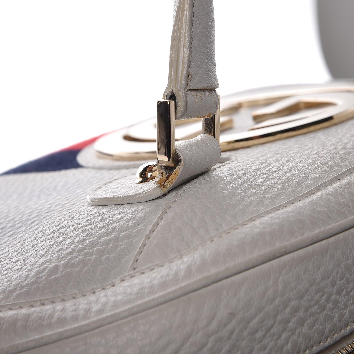 Gucci Calfskin Web Blondie Bowler White 16 of 23