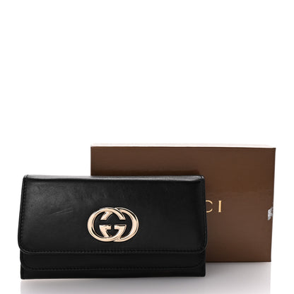 Gucci Calfskin Britt Continental Wallet Black 9 of 9