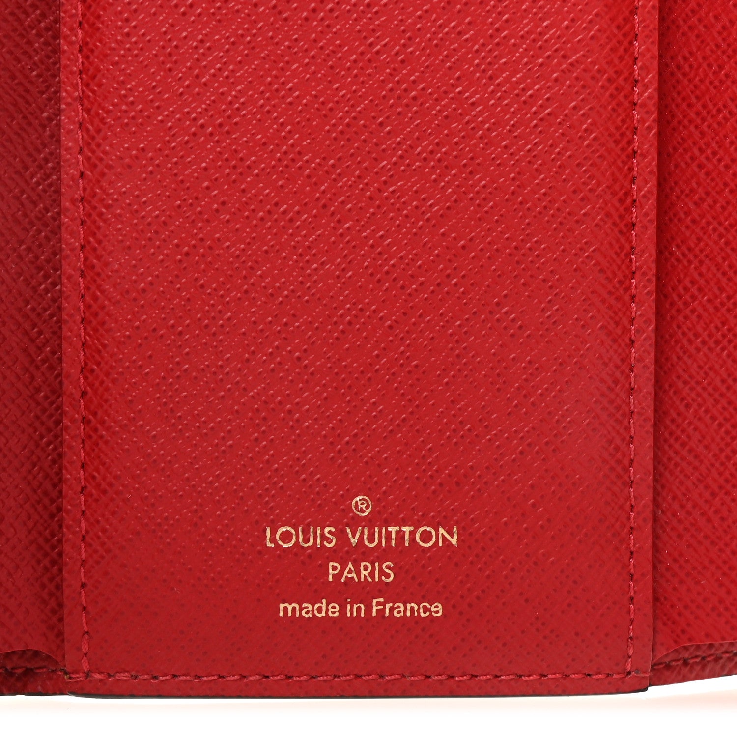 Louis Vuitton Damier Ebene Victorine Wallet Red 6 of 6
