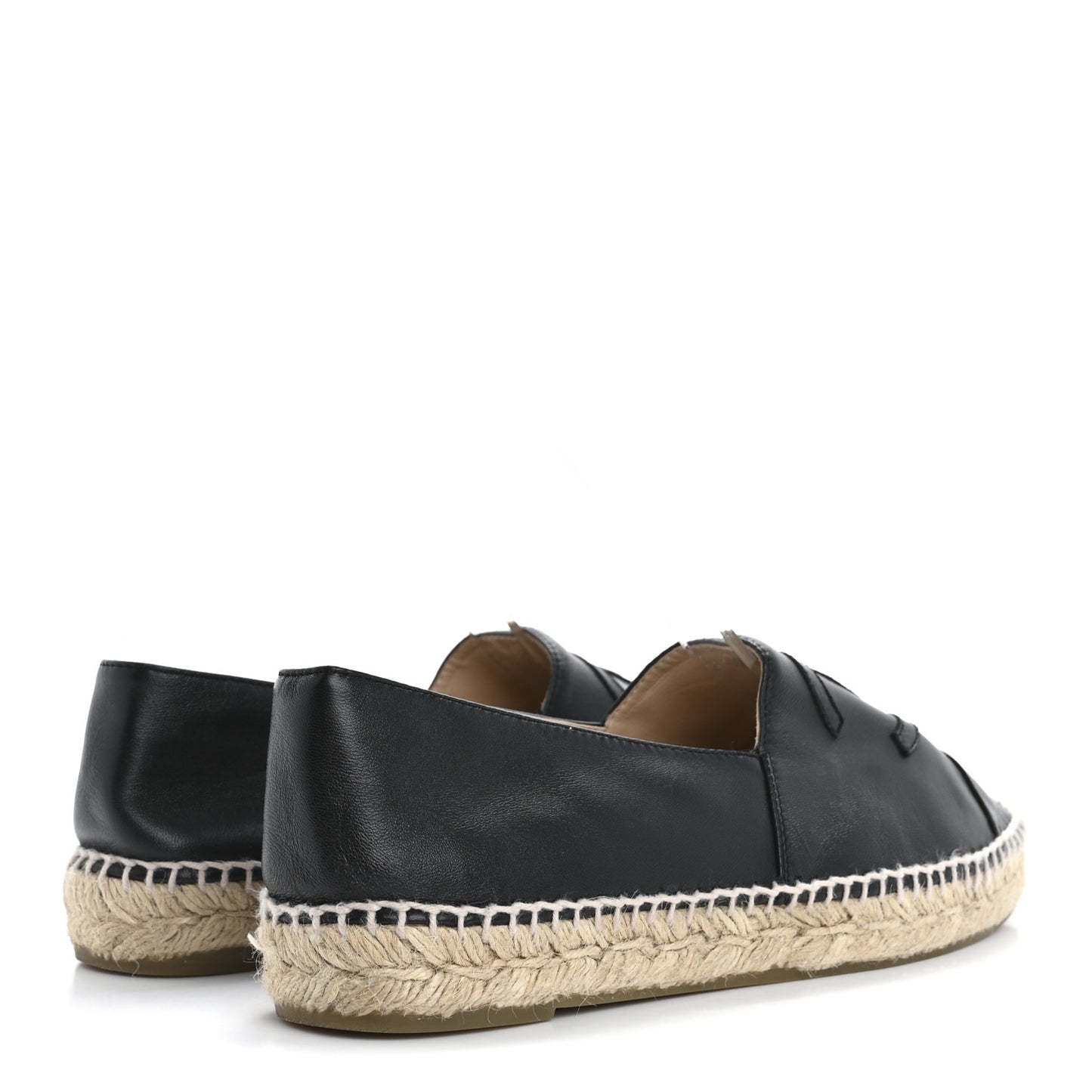 Lambskin CC Espadrilles 40 Black
