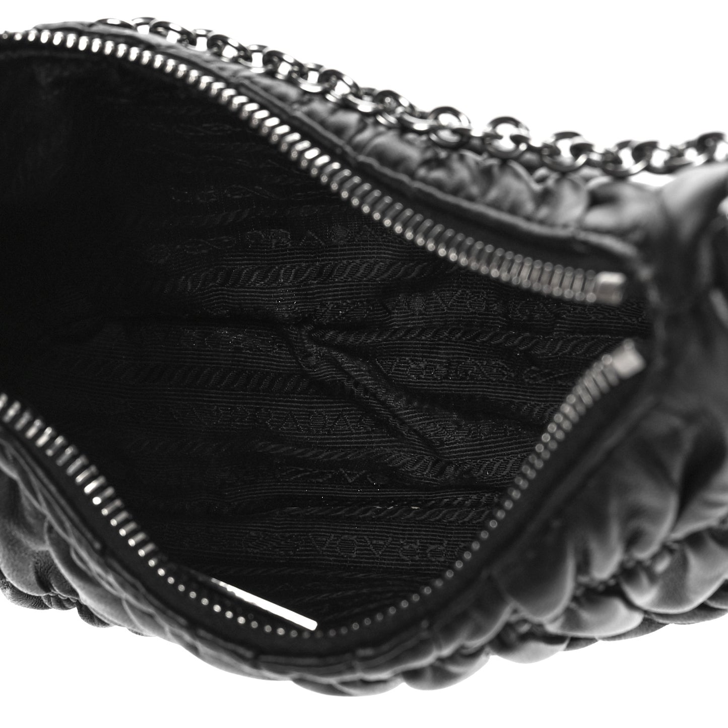 Nappa Gaufre Re-Edition 2005 Shoulder Bag Black