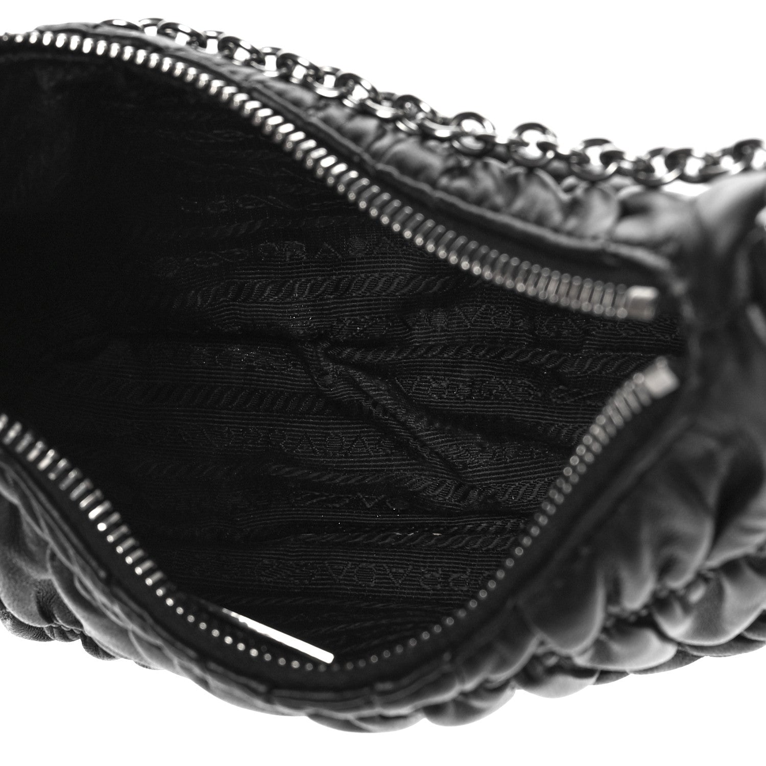 Prada Nappa Gaufre Re-Edition 2005 Shoulder Bag Black 5 of 11