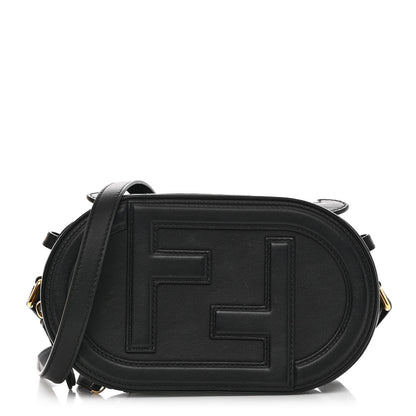 Fendi Vitello Grace Matte Mini O'Lock Camera Case Black 1 of 13