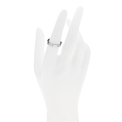 Cartier 18K White Gold 3.5mm LOVE Wedding Band Ring 54 6.75 2 of 4