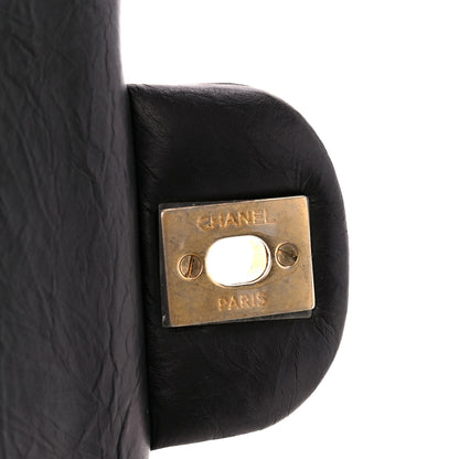 Chanel Calfskin Coco Pleats Medium Double Flap Black 7 of 12