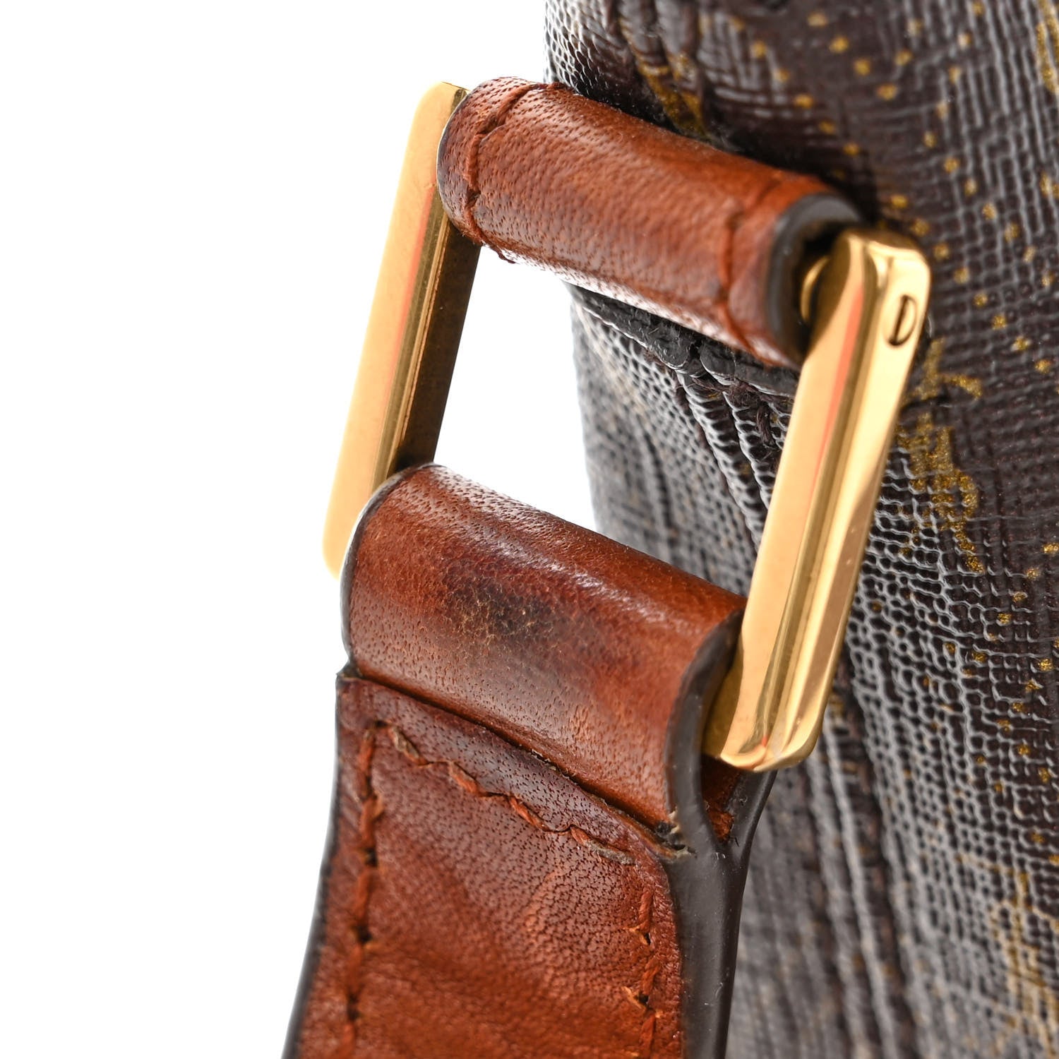 Saint Laurent Canvas Smooth Calfskin Le Monogramme Crossbody Bag Chestnut 15 of 15