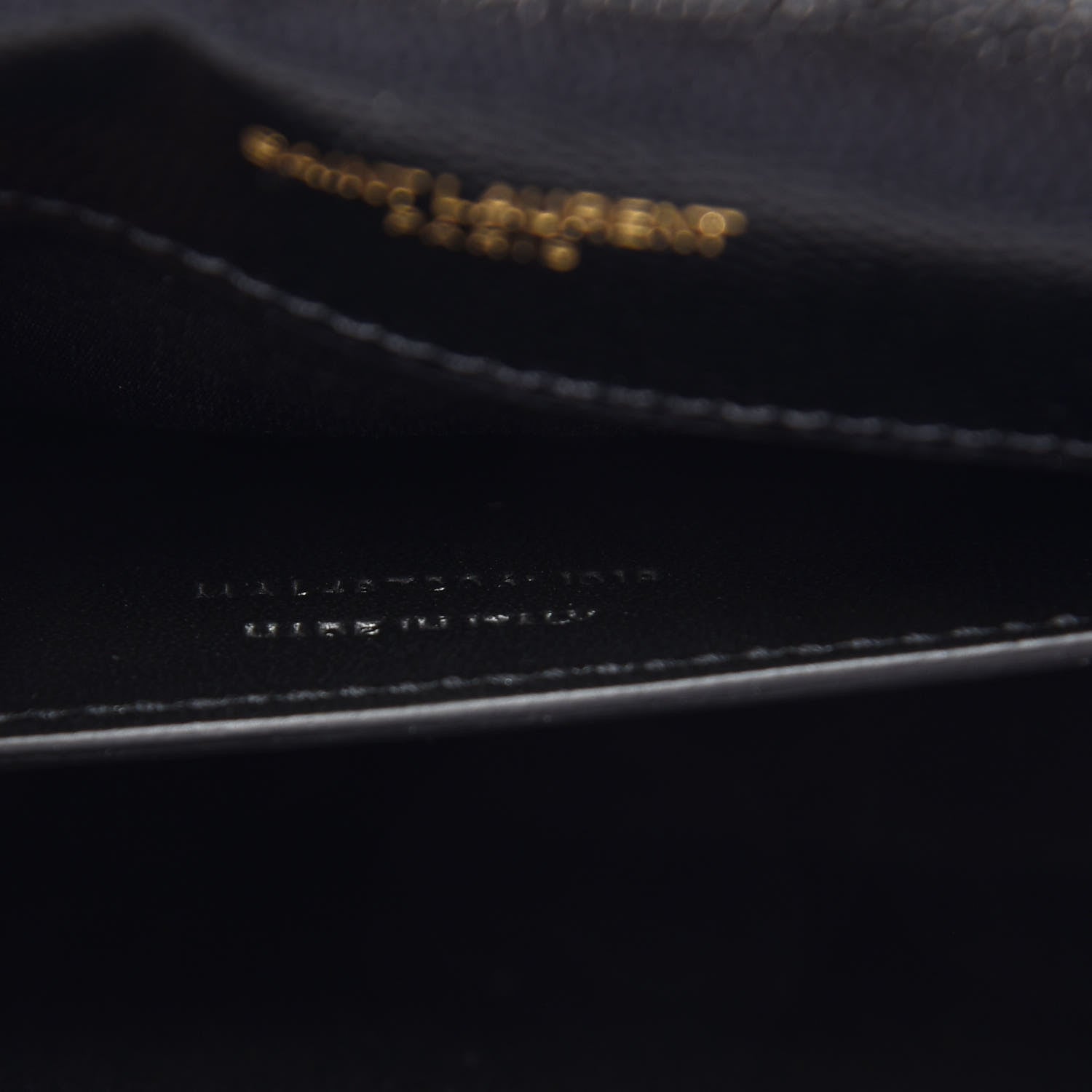 Saint Laurent Grain De Poudre Textured Mixed Matelasse Triquilt Medium Monogram Satchel Black 9 of 9