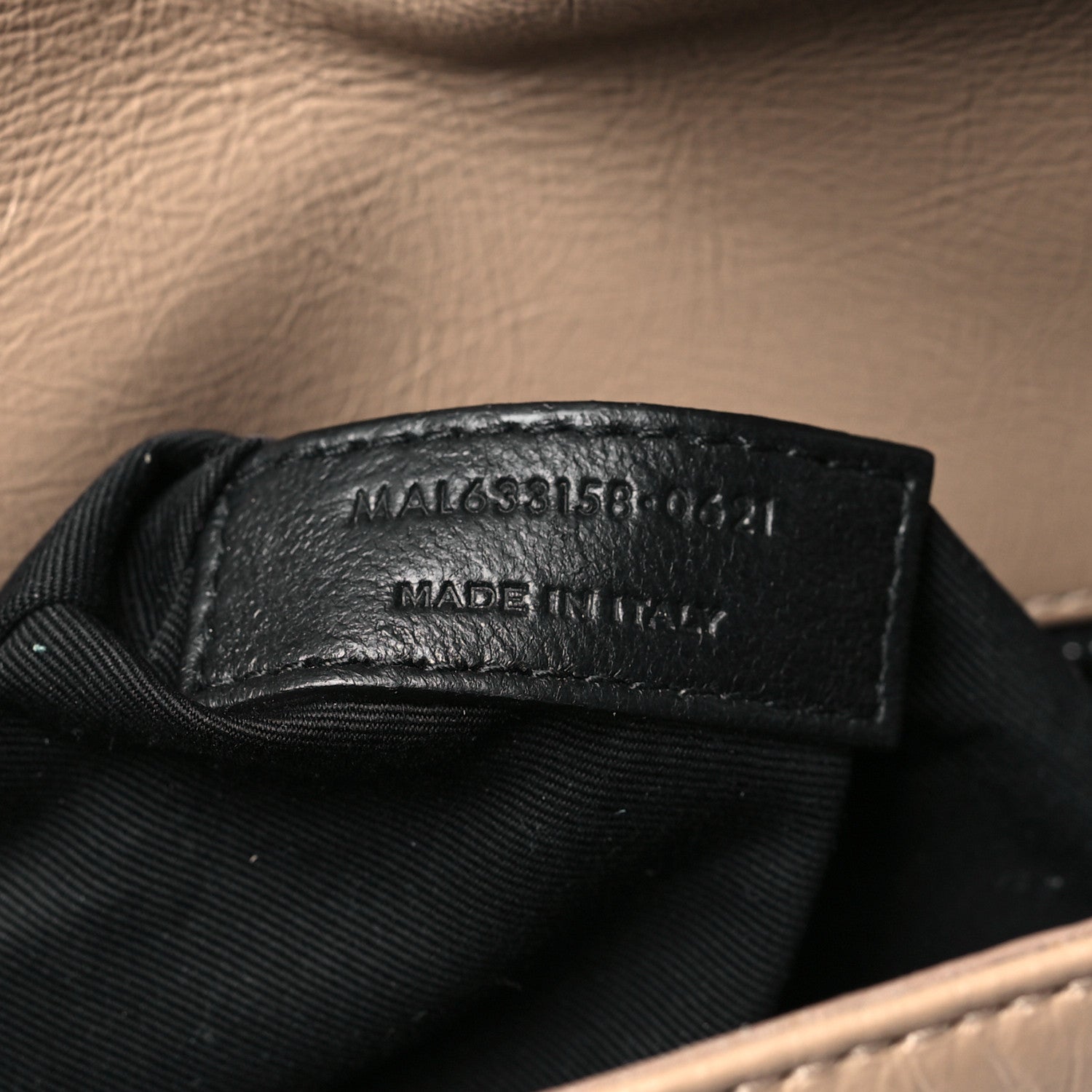 Saint Laurent Crinkled Calfskin Matelasse Monogram Medium Niki Chain Satchel Gold Sand 7 of 10