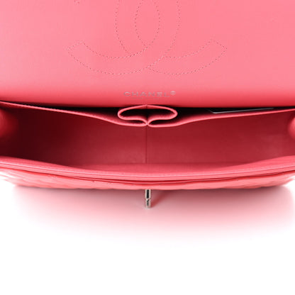 Chanel Patent Quilted Jumbo Double Flap Pink 5 of 12