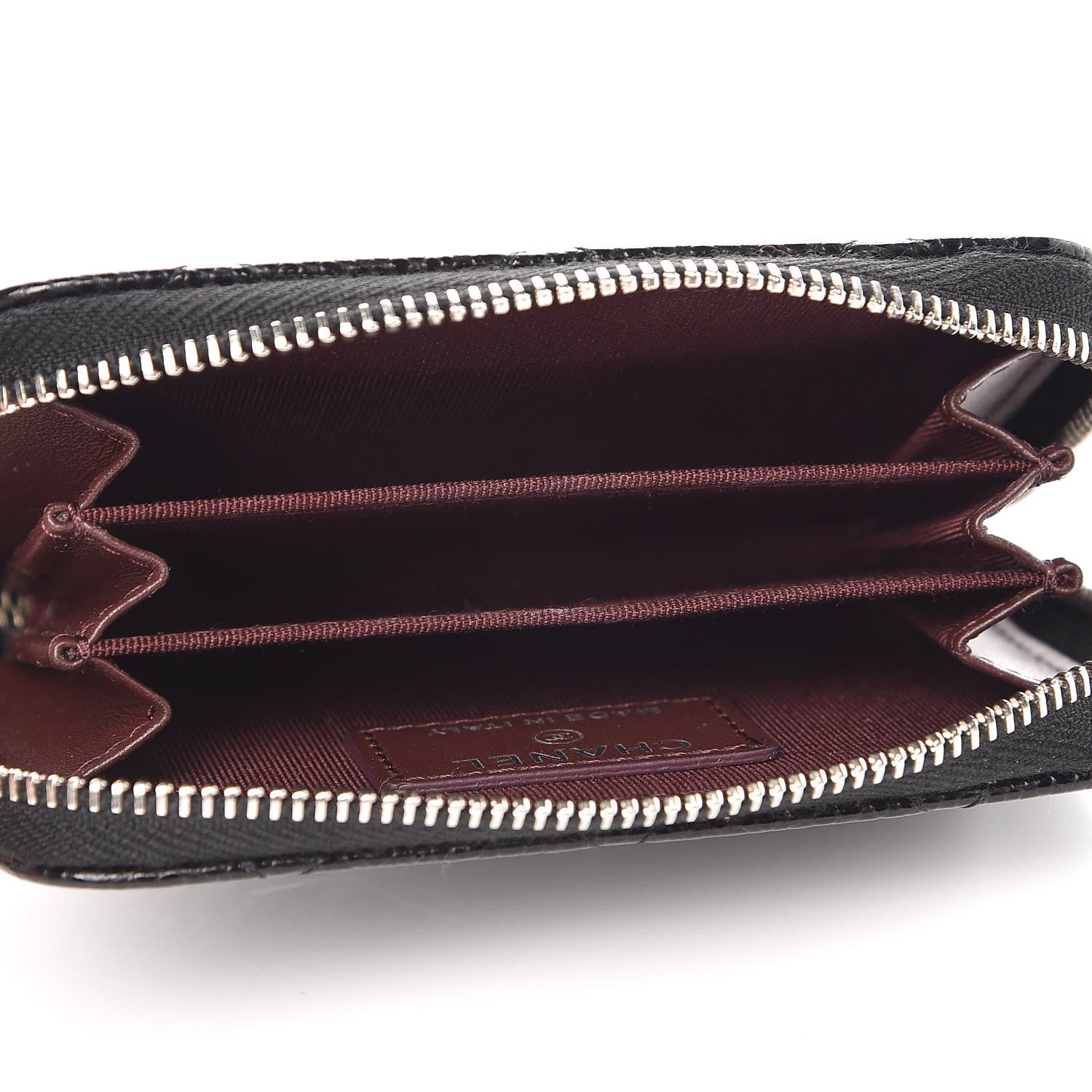 Chanel Caviar Quilted Zip Coin Purse Black 5 of 8