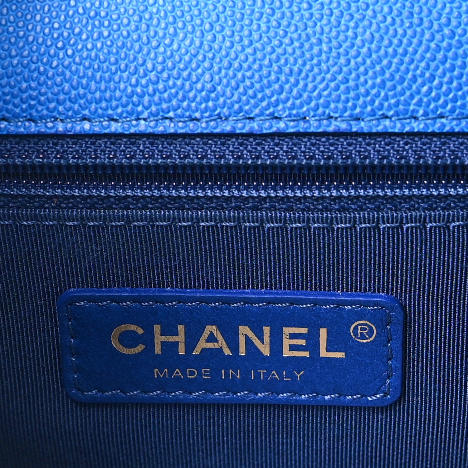 Chanel Caviar Quilted Medium Sunset On The Sea Flap Blue 6 of 10