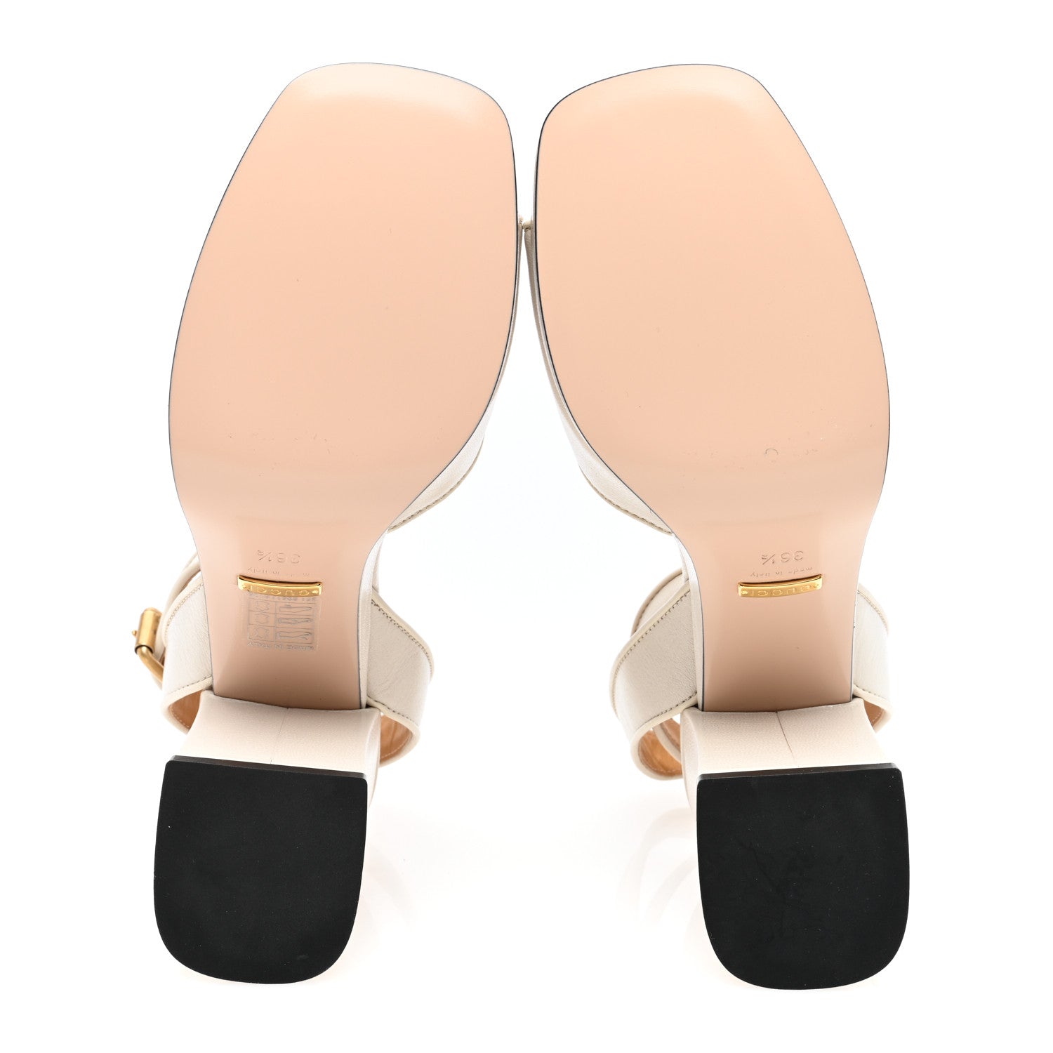 Gucci Quentin Granada Kid Horsebit 25/60mm Platform Sandals 36.5 Mystic White 5 of 8