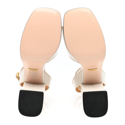 Gucci Quentin Granada Kid Horsebit 25/60mm Platform Sandals 36.5 Mystic White 5 of 8
