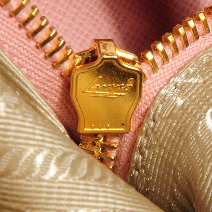 Prada Saffiano Lux Medium Bi-Color Tote Orchidea Talco 12 of 15