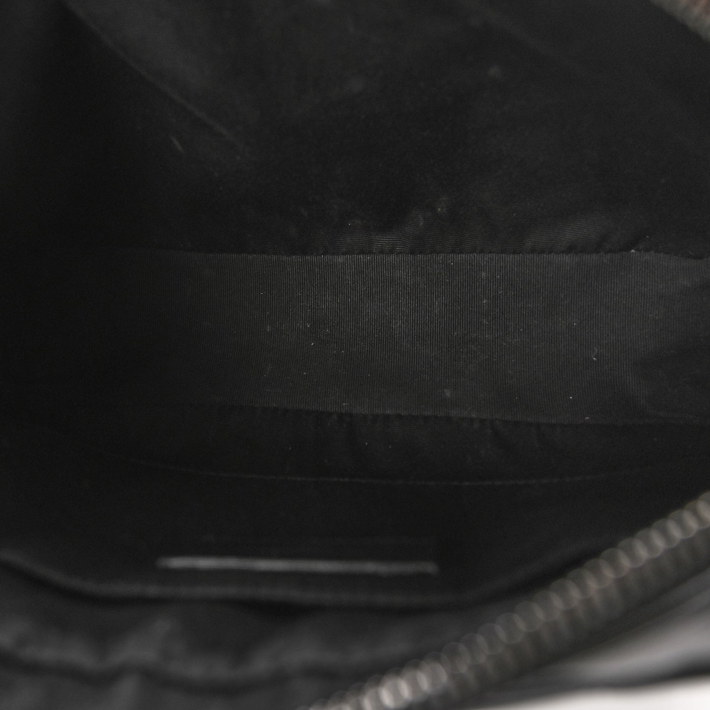 Calfskin Matelasse Monogram Lou Camera Bag Black