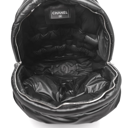 Chanel Nylon Embossed Doudoune Backpack Black 5 of 8