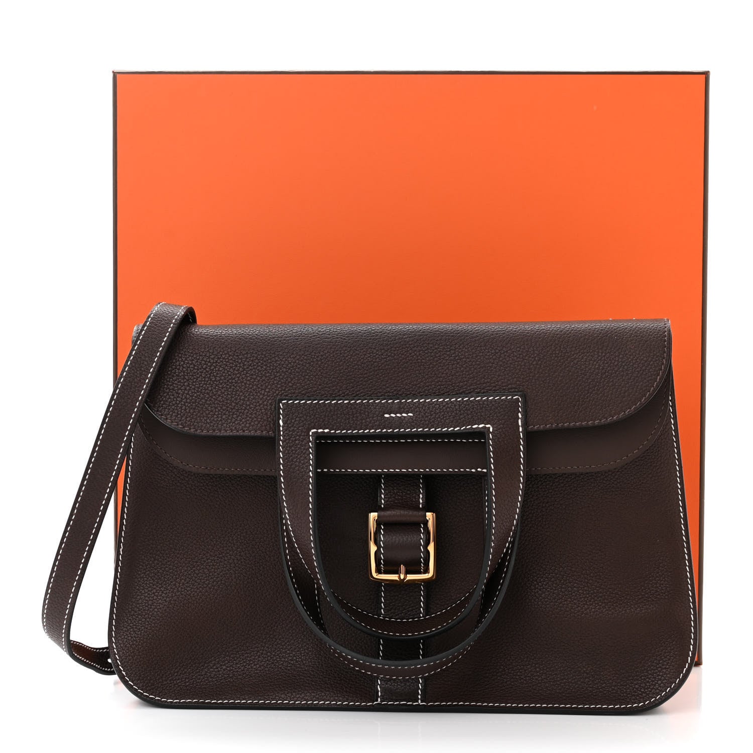 Hermes Barenia Faubourg Halzan 31 Ebene Cacao 11 of 11