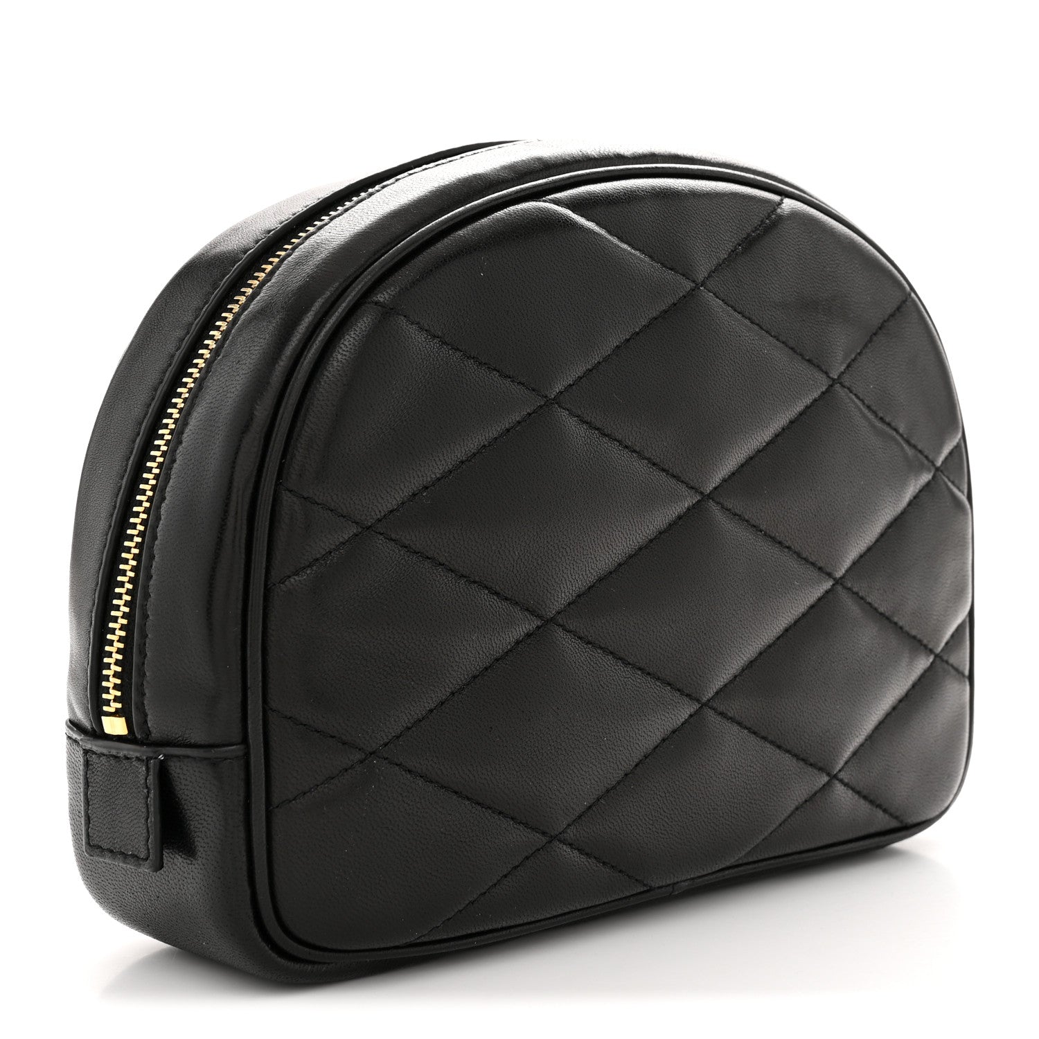 Saint Laurent Lambskin Quilted Lolita Cosmetic Pouch Black 3 of 7
