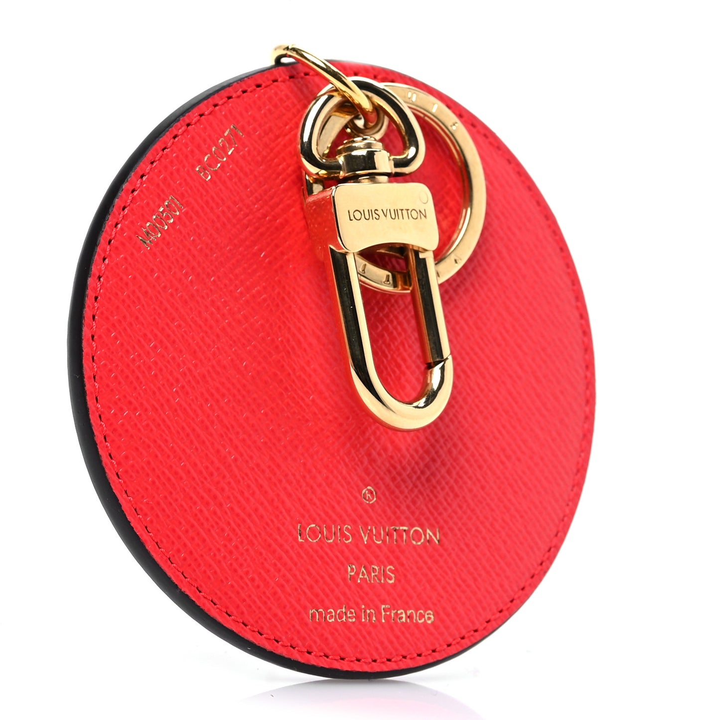 Monogram 2021 Christmas Animation London Bag Charm Key Ring Red