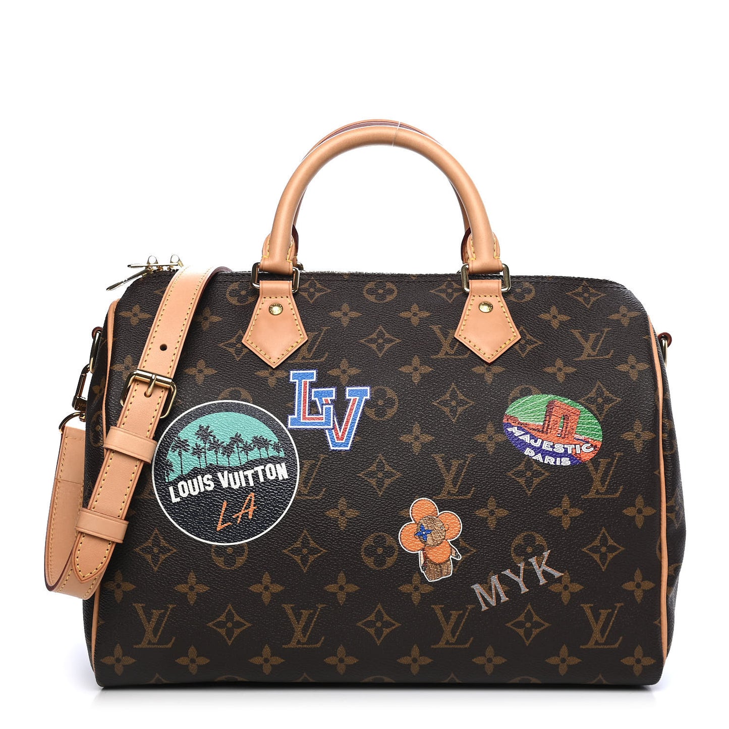Monogram World Tour Speedy Bandouliere 30