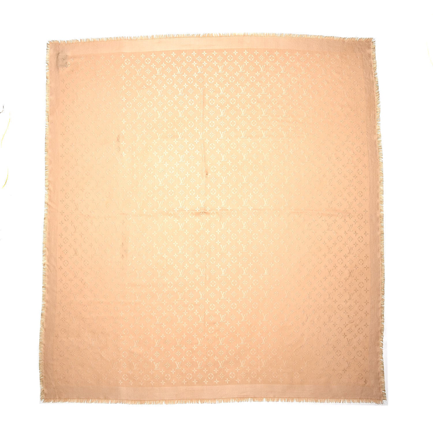 Louis Vuitton Wool Silk Monogram Shawl Dune 1 of 4