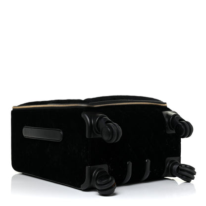 Chanel Suede Quilted Coco Case Trolley Black 4 of 19