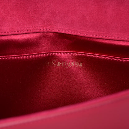 Saint Laurent Patent Monogram Large Belle De Jour Clutch Fuchsia 6 of 6