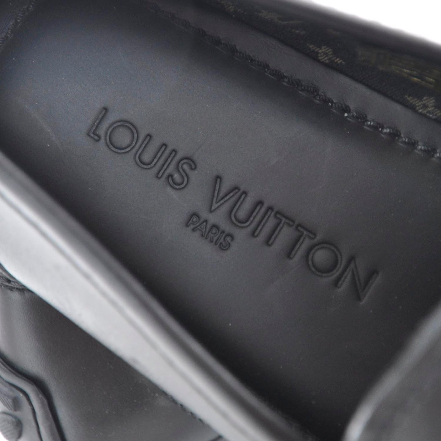 Leather Loafers Shoes 7 Black