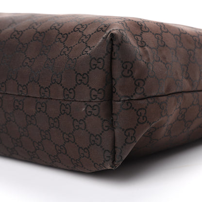 Gucci Nylon Monogram Large Messenger Brown 9 of 15