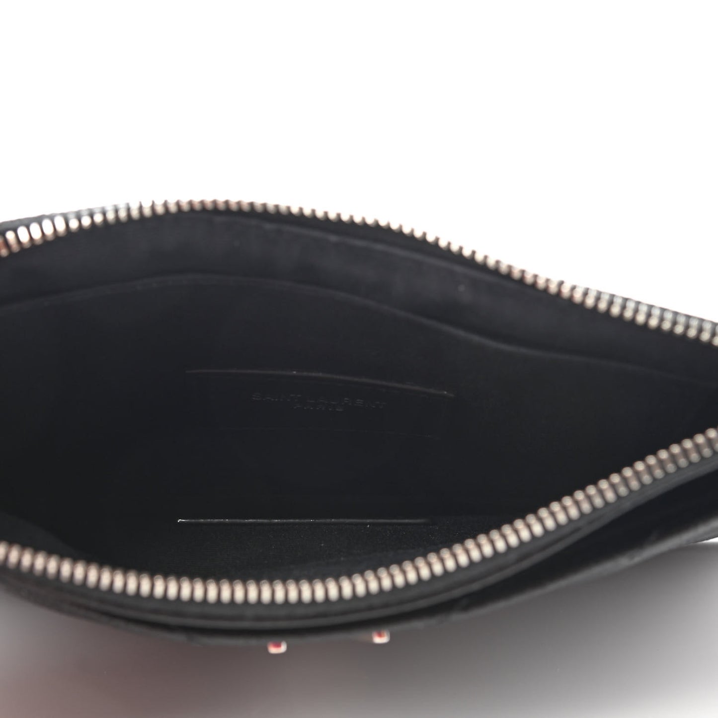 Grain De Poudre Chevron Monogram Bill Pouch Black