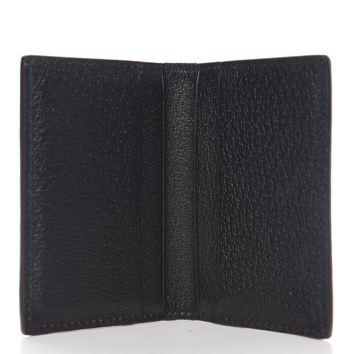 Gucci Calfskin Boar Effect GG Marmont Card Case Black 4 of 7
