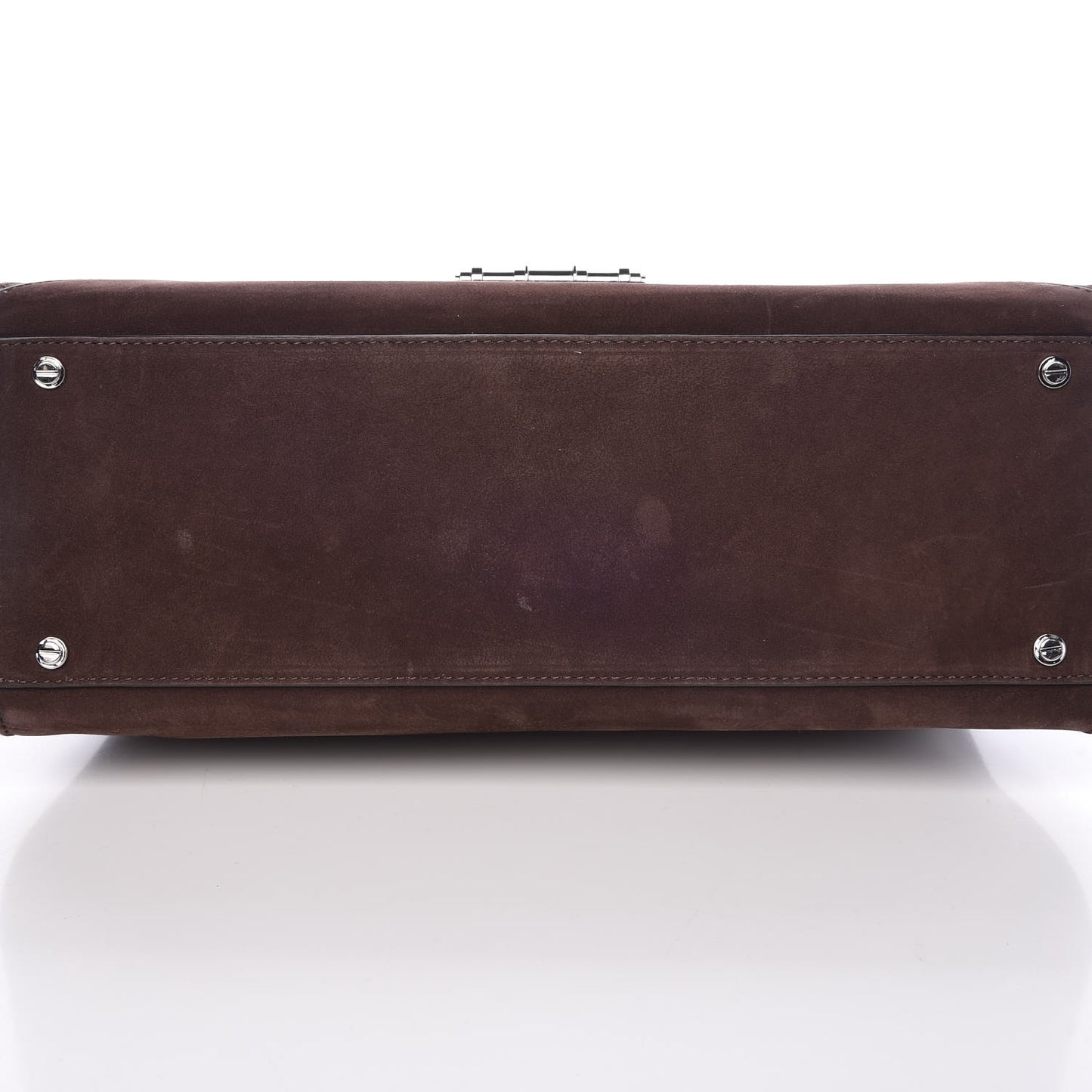 Suede Medium Obsedia Satchel Brown